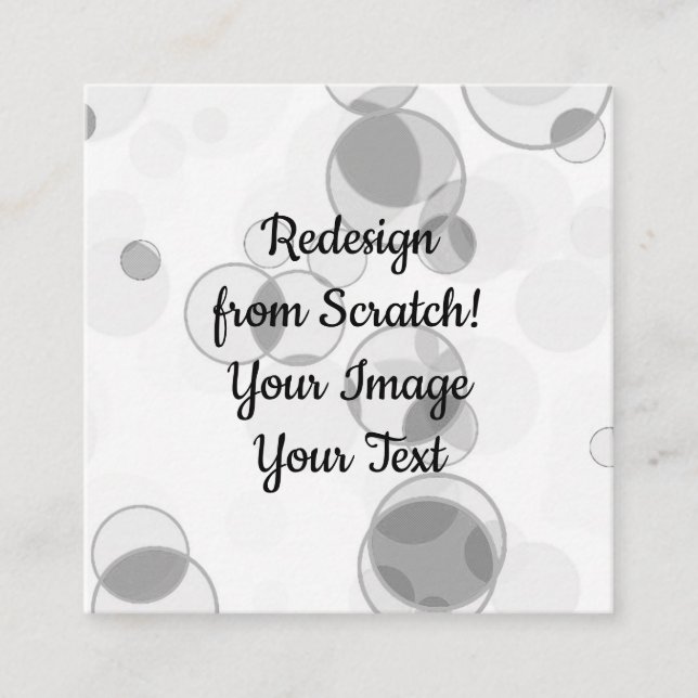 Omdesign från frigång - Skapa dig själv Fyrkantigt Visitkort (Framsida)