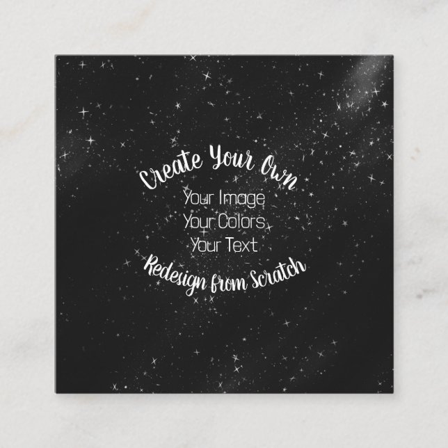 Omdesign från frigång - Skapa dig själv Fyrkantigt Visitkort (Framsida)