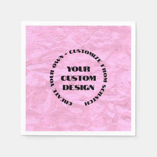 Omdesign från friställd Skapa dig själv Pappersservett (Framsidan)