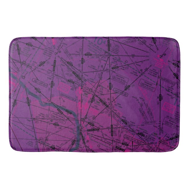 Omdirigera diagram över låg höjd badrumsmatta (Framsidan)