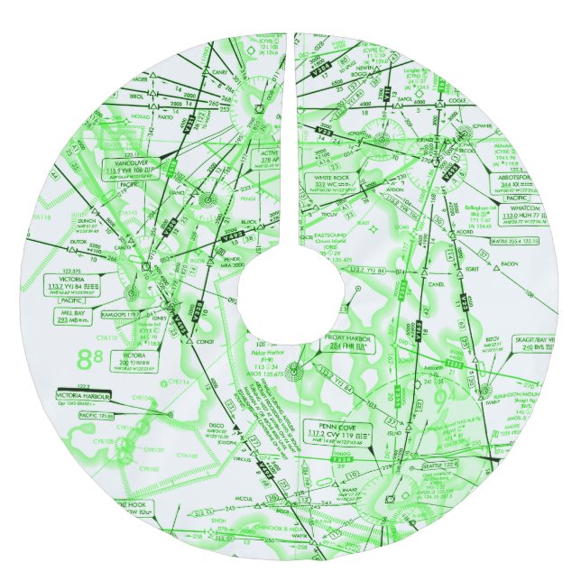 Omdirigera diagram över låg höjd julgransmatta borstad polyester (Framsidan)