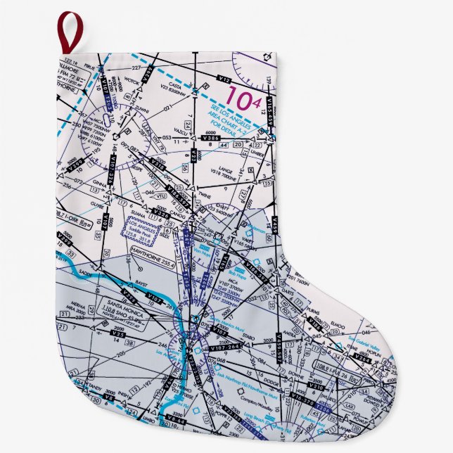 Omdirigera diagram över låg höjd stor julstrumpa (Framsidan)