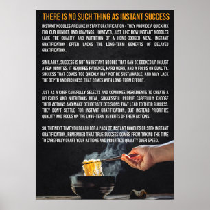 Omedelbar analogi för framgång - Motivering Poster