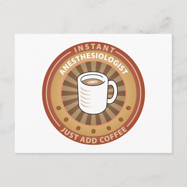 Omedelbar anestesiolog vykort (Framsida)