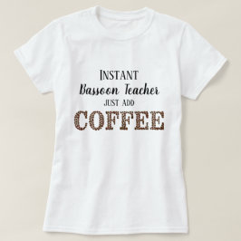 Omedelbar baskiska lärare, tillsätt kaffesyndel mu t shirt