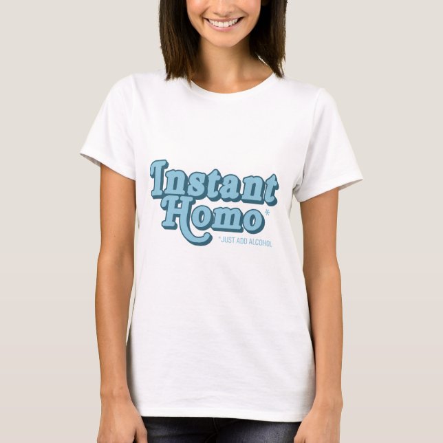 Omedelbar homo tee shirt (Framsida)