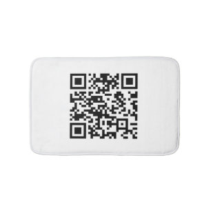 Omedelbart Skapat QR-kod (genom att ange URL:en) Badrumsmatta