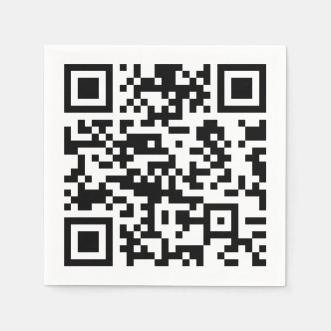 Omedelbart Skapat QR-kod (genom att ange URL:en) Pappersservett (Framsidan)
