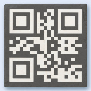 Omedelbart Skapat QR-kod (genom att ange URL:en) Stenunderlägg