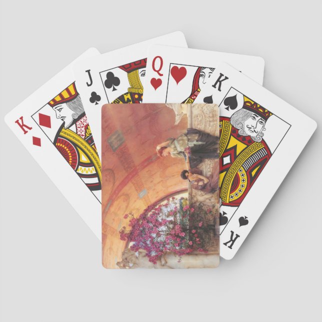 Omedvetna rivaler (av Herr Lawrence Alma-Tadema) Casinokort (Baksidan)