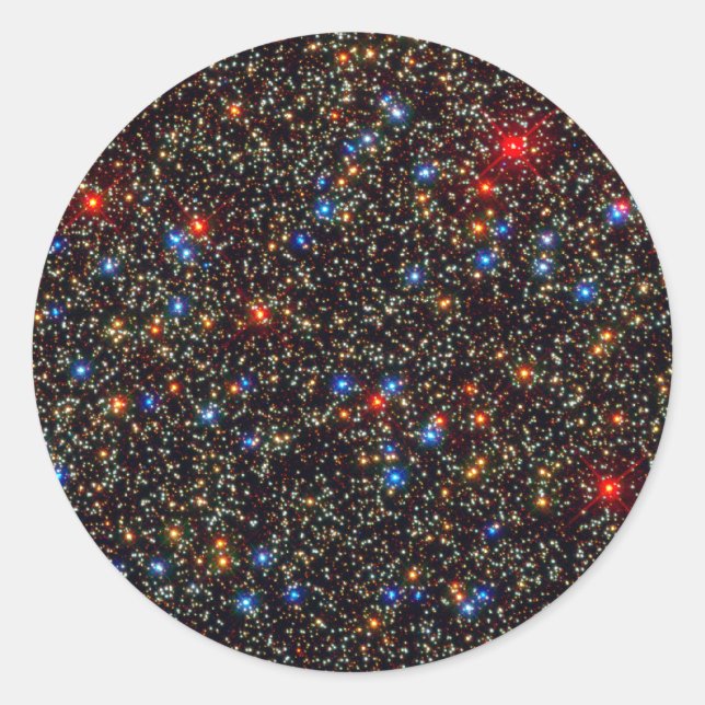 Omega Centauri Runt Klistermärke (Framsida)