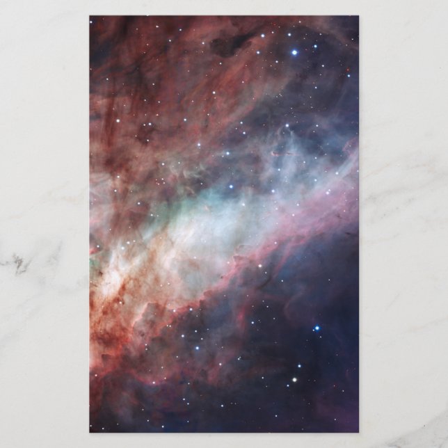 Omega eller Svan Nebula M17 Brevpapper (Framsida)