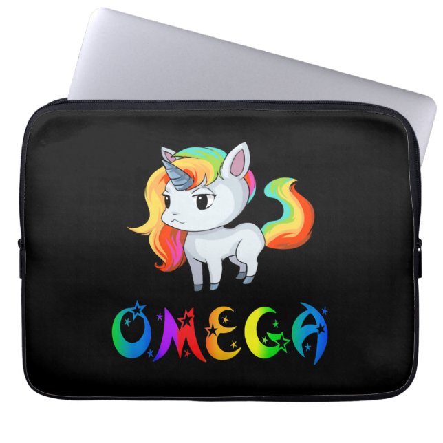 Omega Enhörning Laptop Fodral (Framsidan)