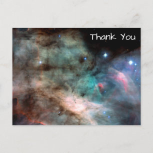 Omega nebulosan rymdfoto tack vykort