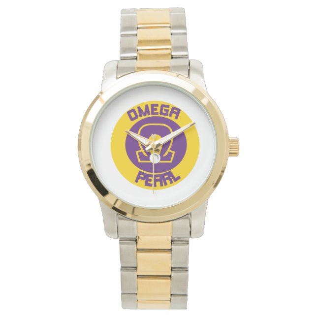 Omega Pearl Two Tone Watch Armbandsur (Framsida)