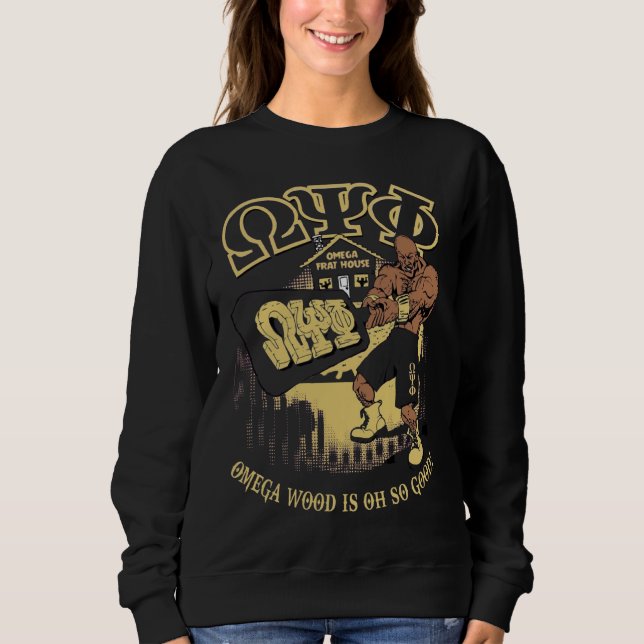 Omega Psi Phi Omegawood  T Shirt (Framsida)