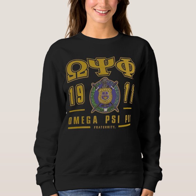 Omega Psi Phi Omegawood T Shirt (Framsida)
