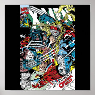 Omega Red Tecknad Bok Cover Poster