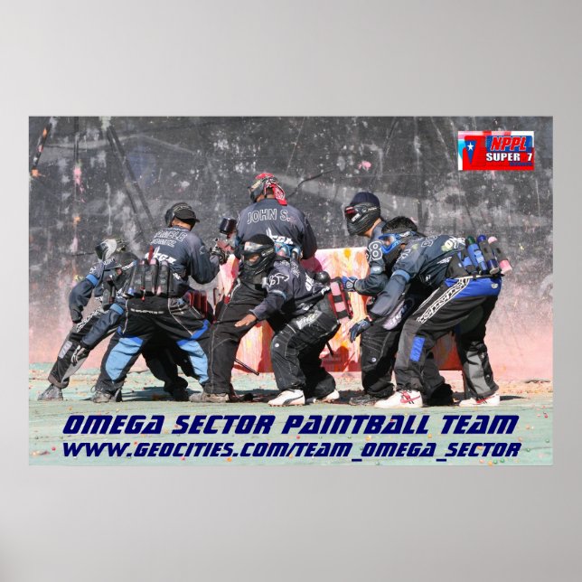 OMEGA SECTOR PAINTBALL TEAM 2006 POSTER (Framsidan)