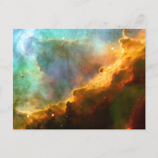 Omega Svan Nebula Hubble Space Vykort (Framsida)