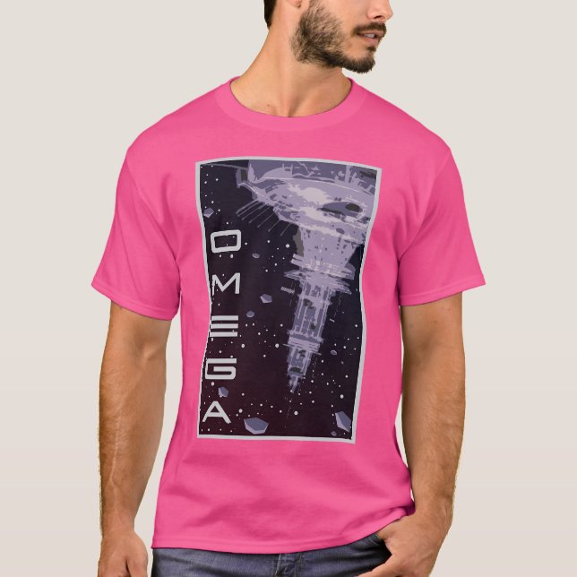 Omega Travel Poster T Shirt (Framsida)