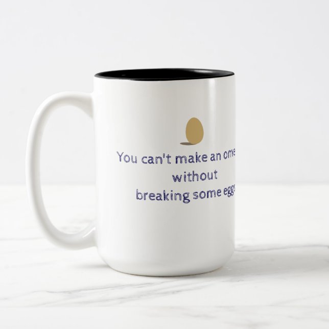 Omelet Namn Personlig Two-Tone Coffee Mugg (Vänster)