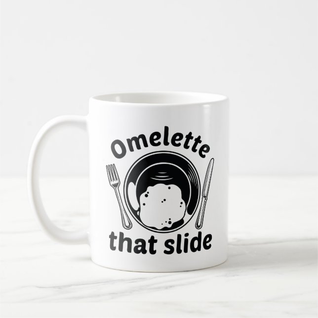 Omelet som bilden kaffemugg (Vänster)