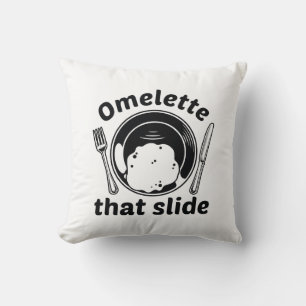 Omelet som bilden kudde