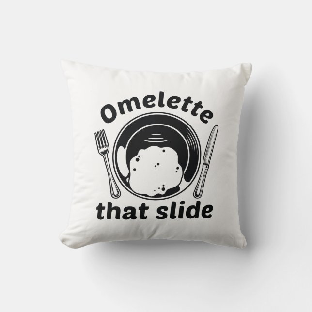 Omelet som bilden kudde (Framsida)
