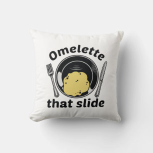 Omelet som bilden kudde