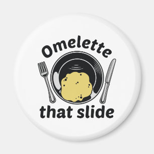 Omelet som bilden magnet