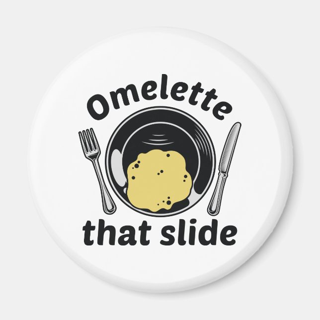 Omelet som bilden magnet (Framsidan)