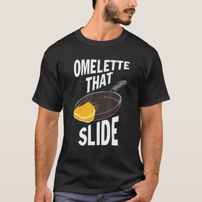 Omelet som bildskärm t shirt (Framsida)