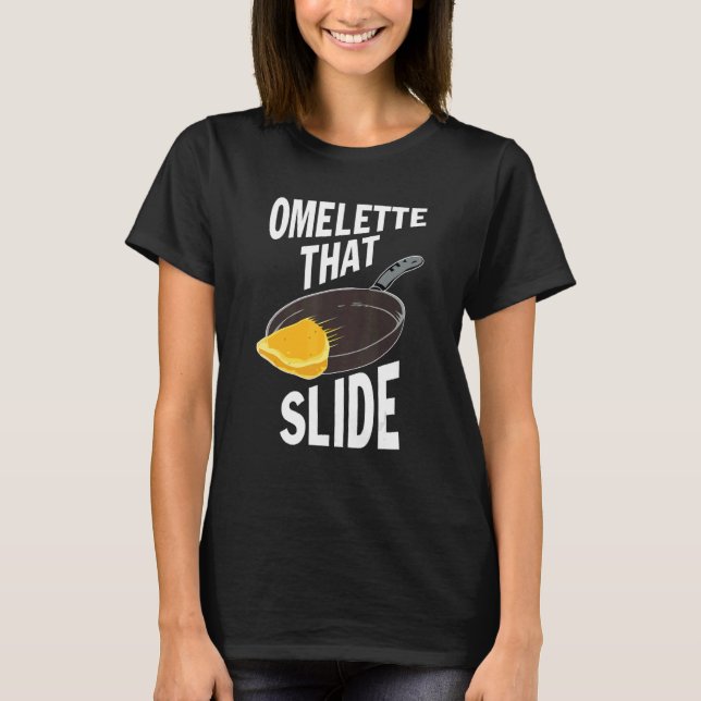 Omelet som bildskärm t shirt (Framsida)