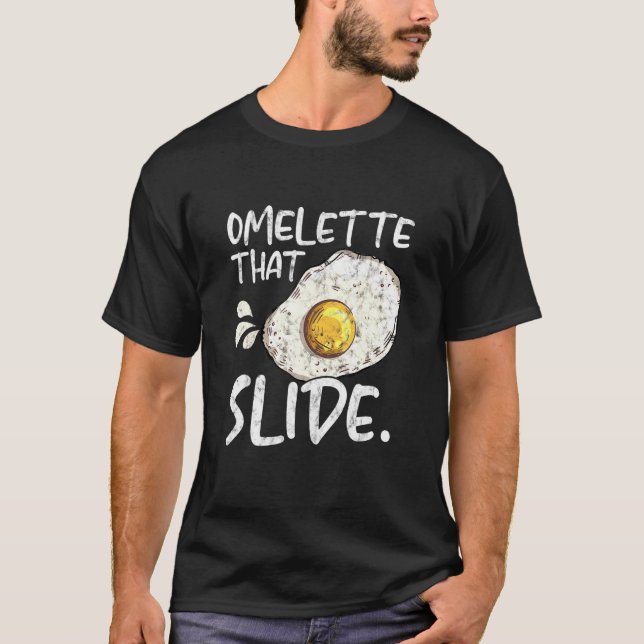 Omelet som kodar för frukost t shirt (Framsida)