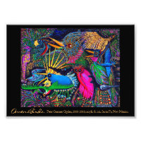 Omen Birds Postmodern Colorful Santa Fe Outsider