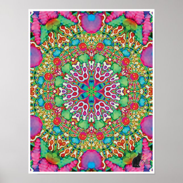 Omen Kinetic Collage Kaleidoscope Poster (Framsidan)