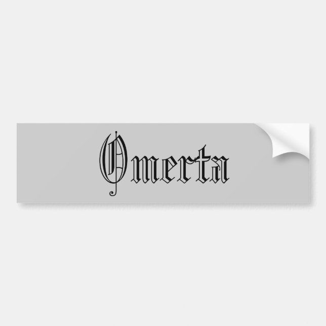 Omerta bildekal (Framsidan)