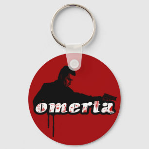 Omerta Keychain för wiseguyss nycklar Nyckelring