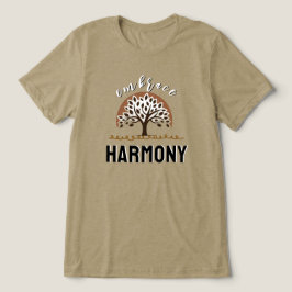 Omfamna Abstrakt Harmoni Träd T Shirt