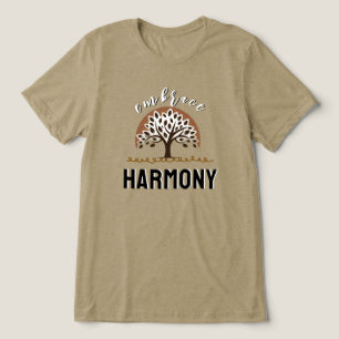 Omfamna Abstrakt Harmoni Träd T Shirt