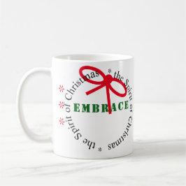 Omfamna anden av julglädjemuggen kaffemugg