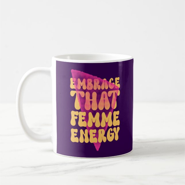 Omfamna den feminina energin Klassisk mugg (Vänster)