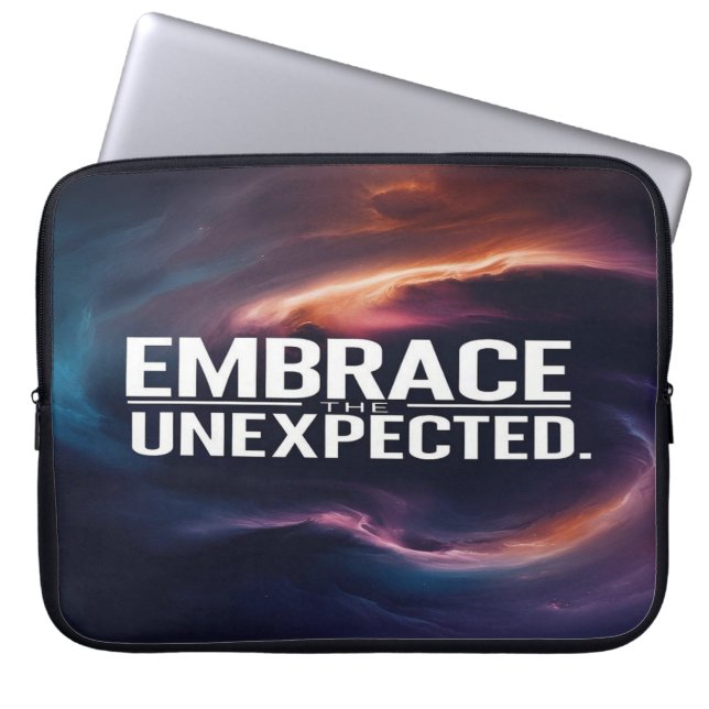 Omfamna det oväntade laptop fodral (Framsidan)