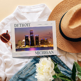 Omfamna Detroit, Michigans nattliv Vykort