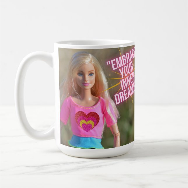 omfamna din inre drömmare kaffemugg (Vänster)