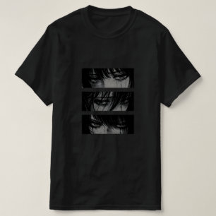 Omfamna din kantiga sida med denna mörka anime-est t shirt
