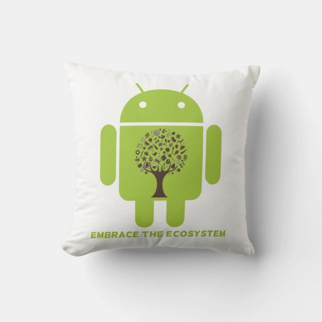 Omfamna ekosystemet (krypDroid det bruna träd) Kudde (Framsida)