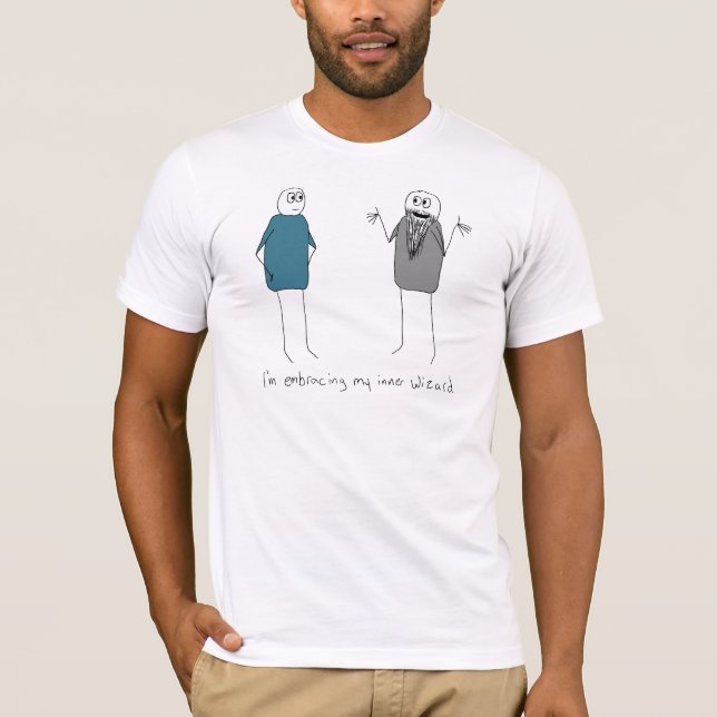 Omfamna min inre trollkarl t-shirt (Framsida)