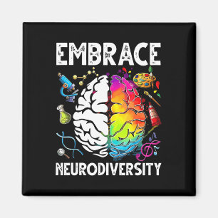 Omfamna Neurodiversitet Autism Medvetenhet Lärare Magnet